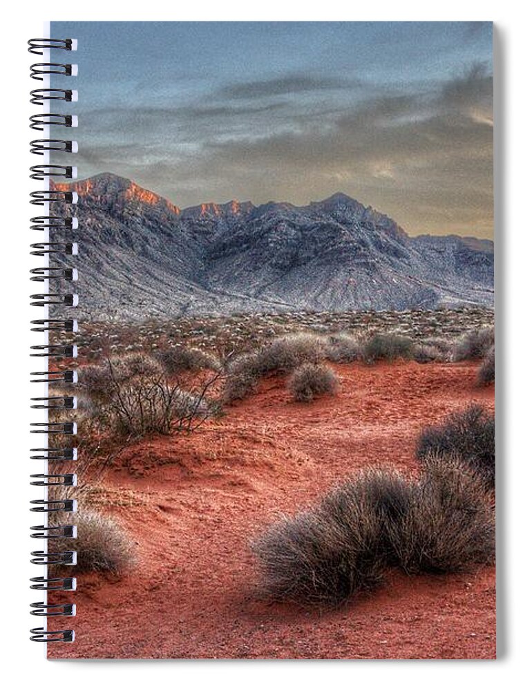  Spiral Notebook featuring the photograph The Days Finale by Rodney Lee Williams