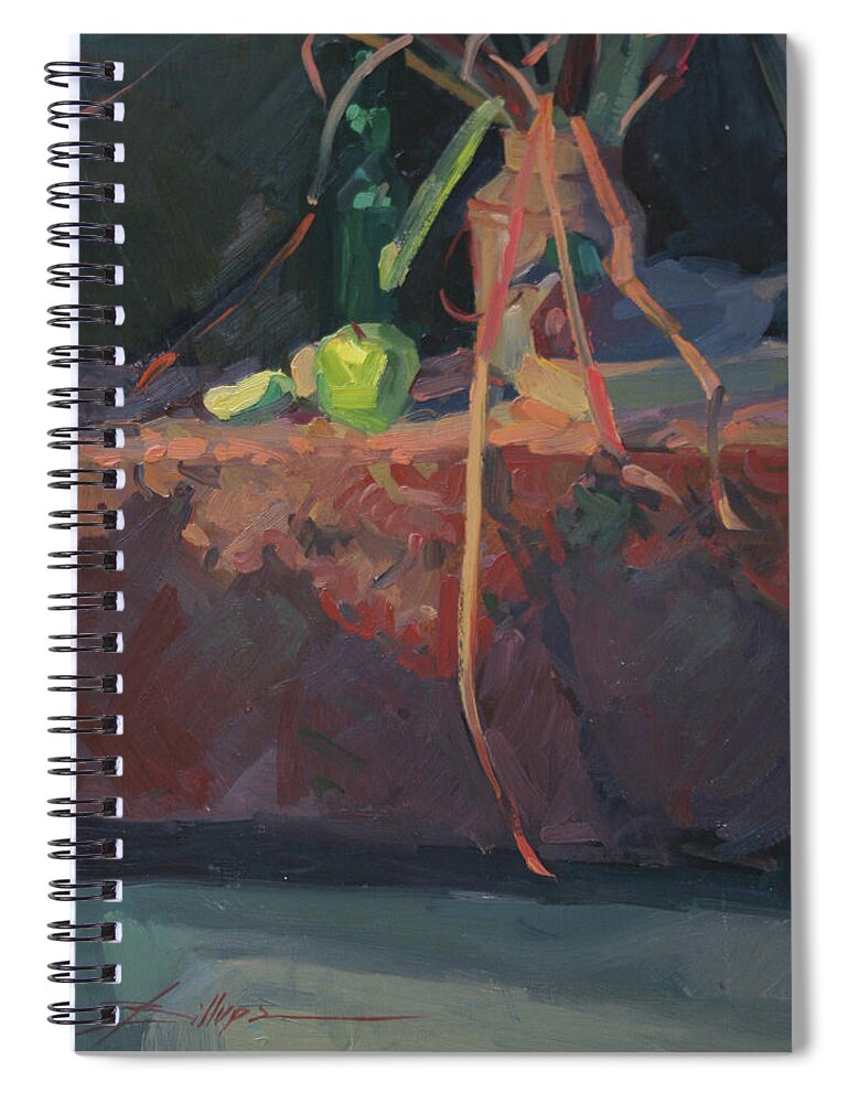 Still Life Painting Spiral Notebook featuring the painting The Decoy by Elizabeth - Betty Jean Billups