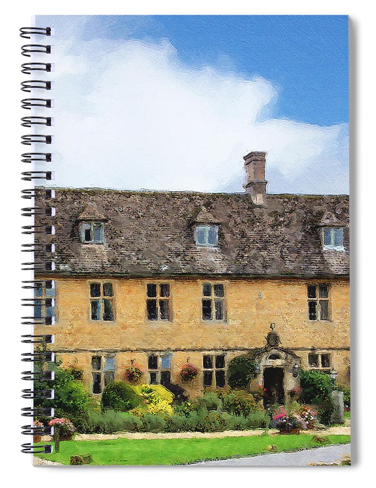 Bourton-on-the-water Spiral Notebook featuring the photograph The Dial House in Bourton by Brian Watt