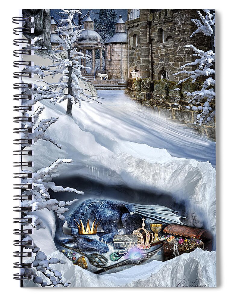 Dragon Spiral Notebook featuring the photograph The Dragon's Lair by Diana Haronis
