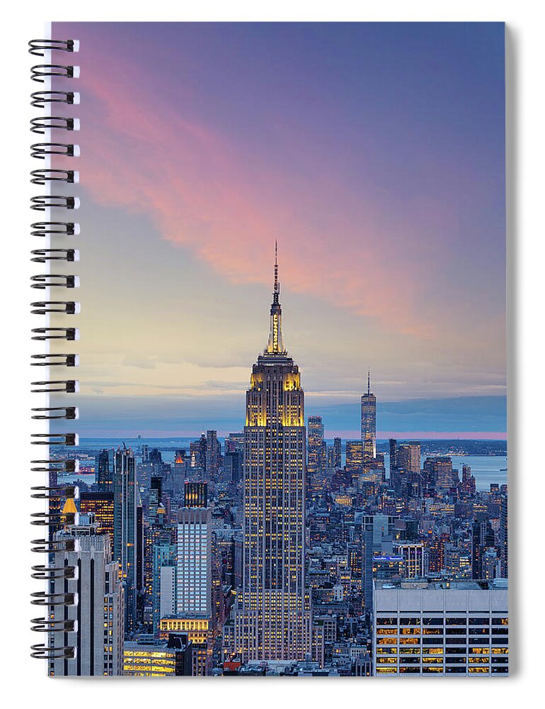 City Spiral Notebook featuring the photograph The Empire Strikes Back by Francesco Riccardo Iacomino