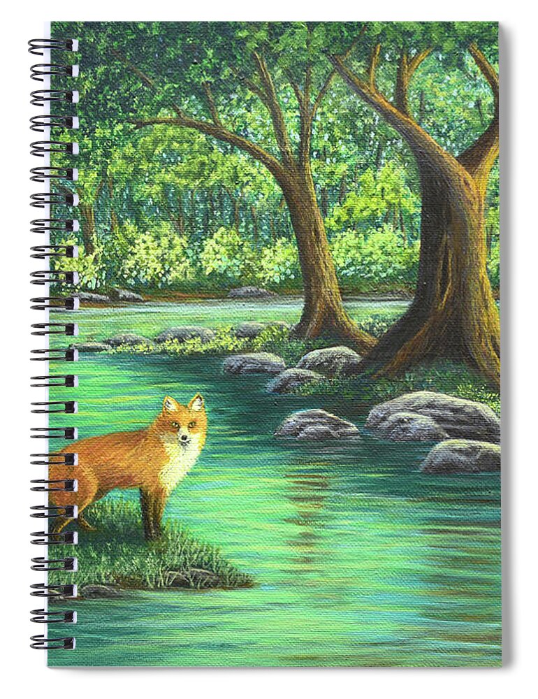 The Spiral Notebook featuring the painting The Encounter by Sarah Irland