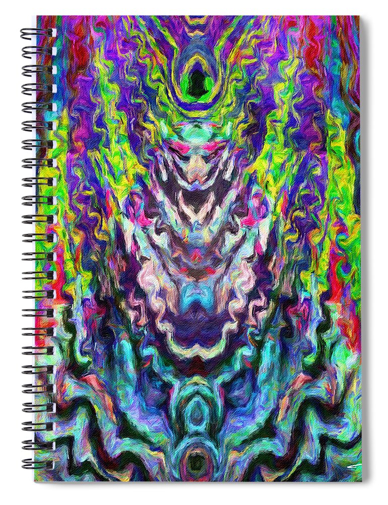 Modern Art Spiral Notebook featuring the painting The Experience Three by Trask Ferrero