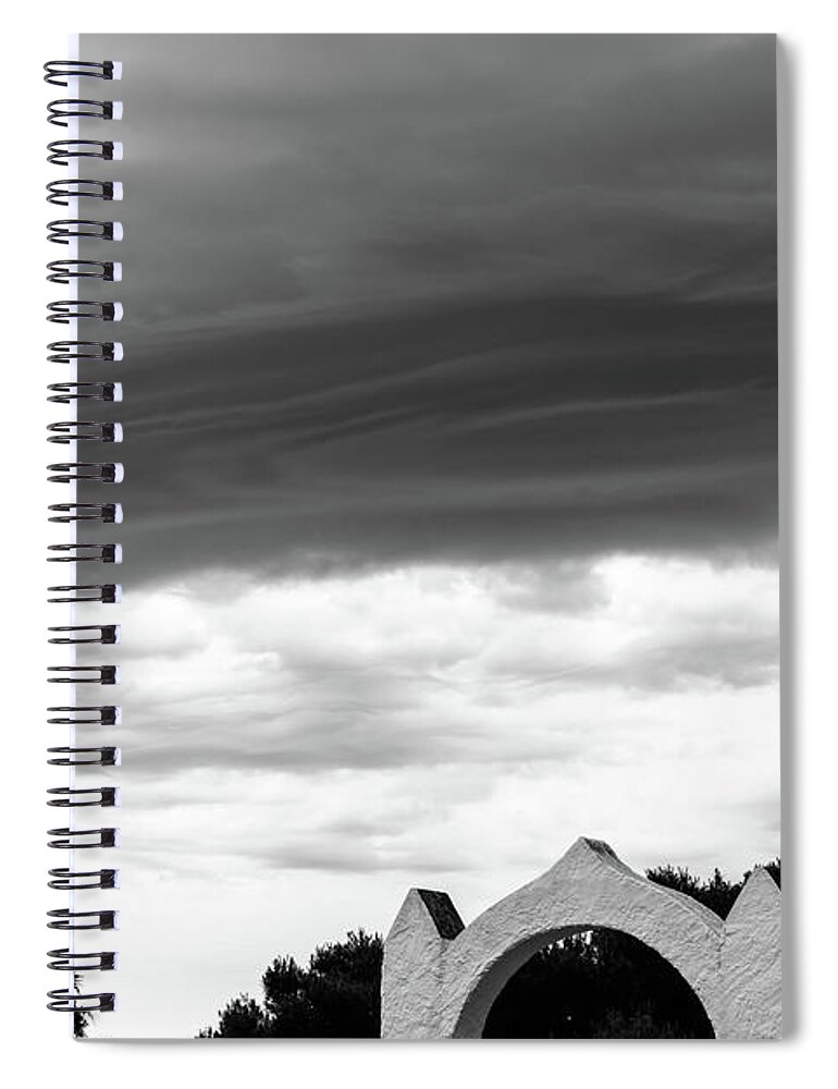 The Eye Of The Storm Spiral Notebook featuring the photograph The eye by Gary Browne