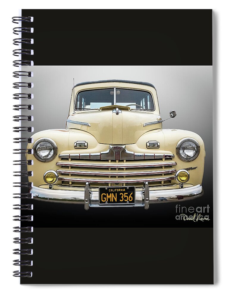 California Spiral Notebook featuring the photograph The Face of a Woodie, 1 of 3 by David Levin