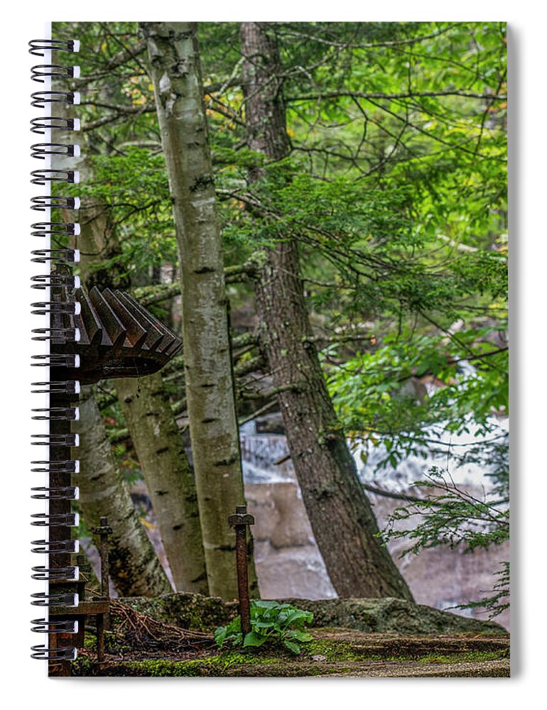 Factory Spiral Notebook featuring the photograph The Factory Remains by Regina Muscarella