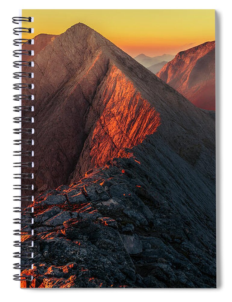 Bulgaria Spiral Notebook featuring the photograph The Foal Ridge by Evgeni Dinev