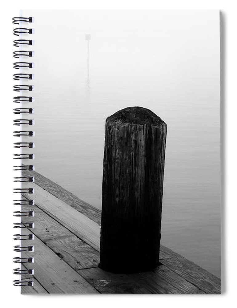 Landscape Spiral Notebook featuring the photograph The Fog by WonderlustPictures By Tommaso Boddi