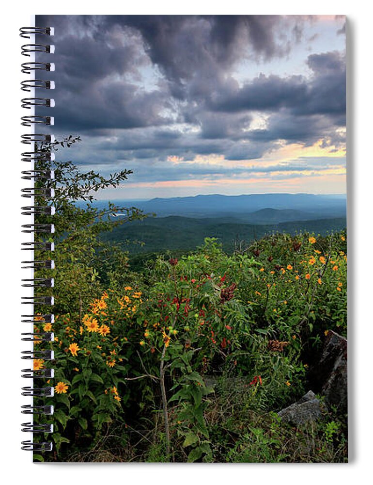 Summer Spiral Notebook featuring the photograph The Forever View - Queen Wilhelmina State Park by William Rainey
