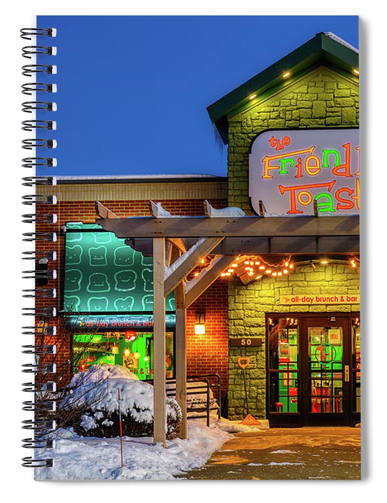 Friendly Toast Spiral Notebook featuring the photograph The Friendly toast by Michael Hubley