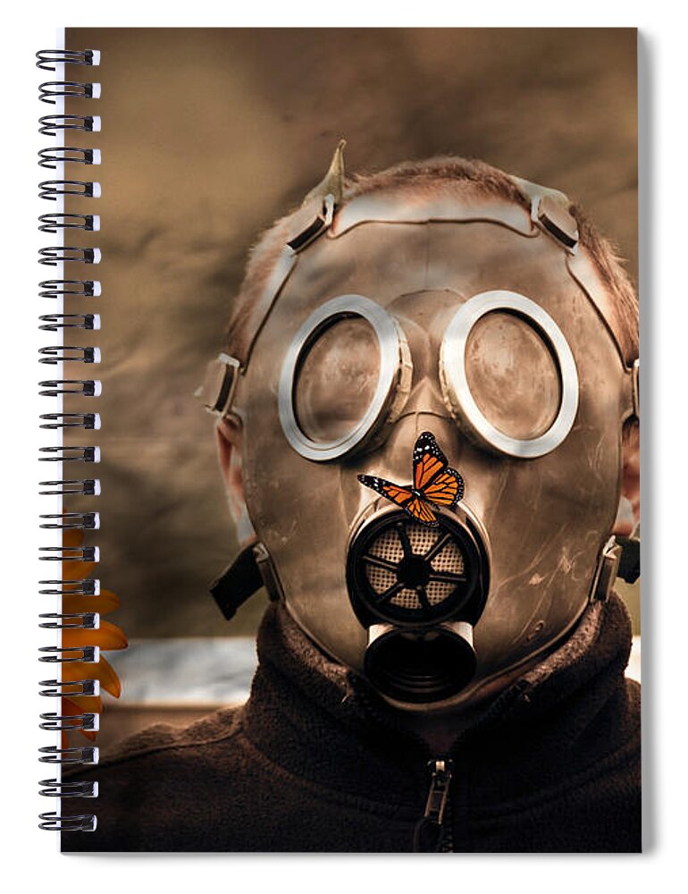 The Future Spiral Notebook featuring the digital art The Future by Ally White