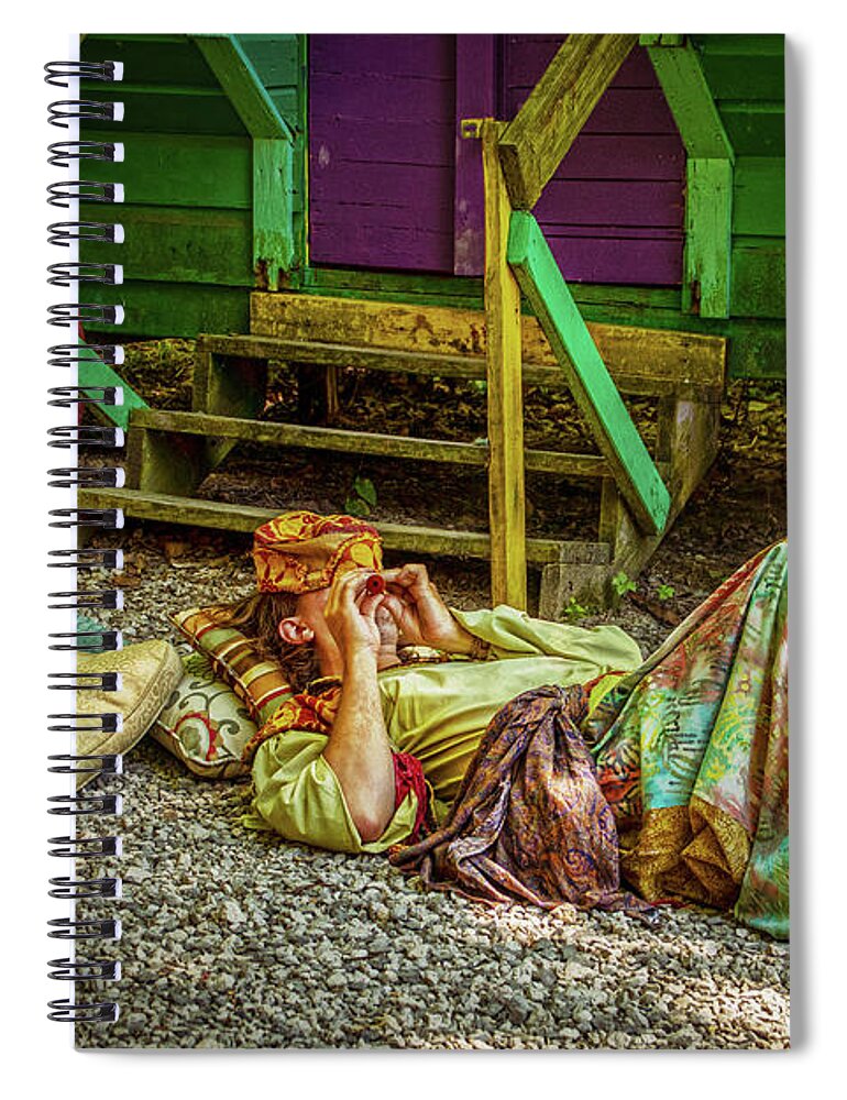 Romany Spiral Notebook featuring the photograph The Gypsy Caravan by Susan Vineyard