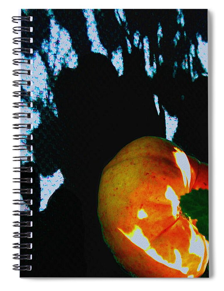 Autumn Spiral Notebook featuring the digital art The Harvest Ball by Cliff Wilson