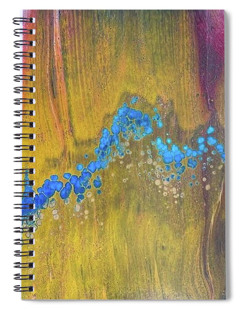 Nexus Spiral Notebook featuring the painting The Nexus by Pour Your heART Out Artworks