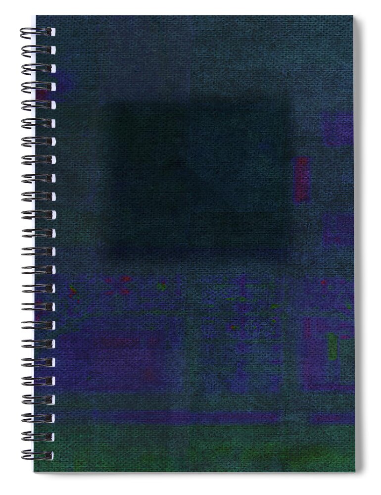 Abstract Spiral Notebook featuring the digital art The Hidden by Ken Walker
