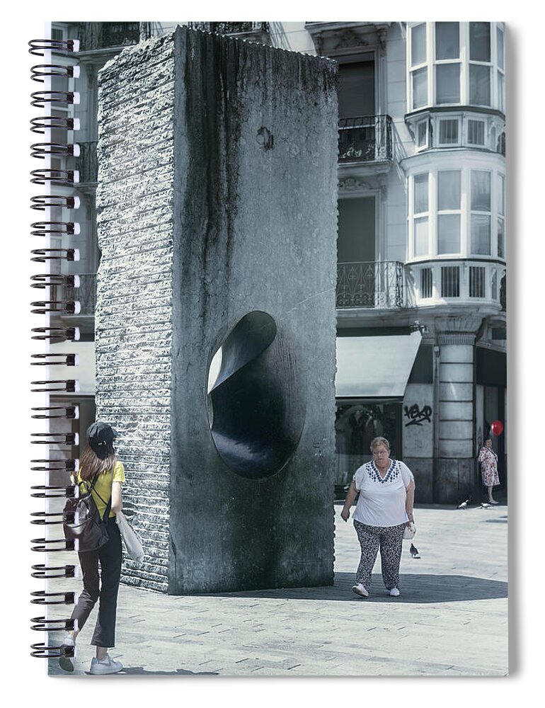 Hole Spiral Notebook featuring the photograph The Hole by Micah Offman
