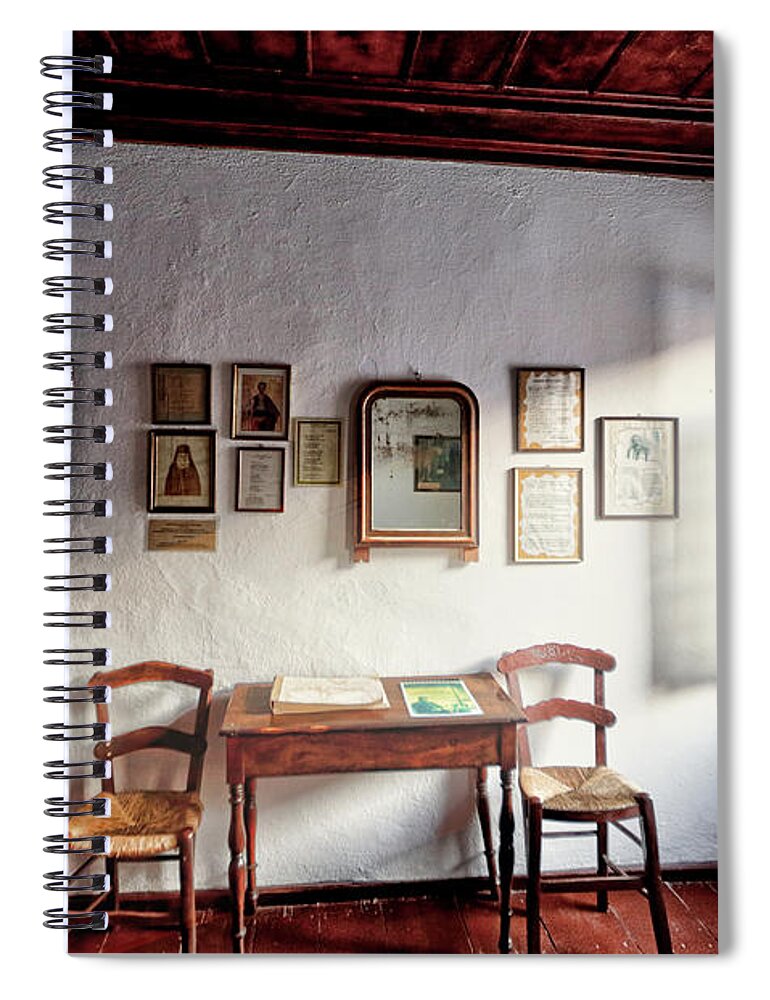 Home Spiral Notebook featuring the photograph The house of Alexandros Papadiamantis in Skiathos, Greece by Constantinos Iliopoulos