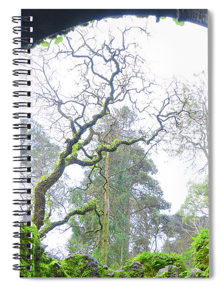Sintra Spiral Notebook featuring the photograph The Initiation Well by Anastasy Yarmolovich