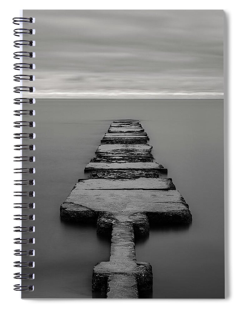 Jetty Spiral Notebook featuring the photograph The Jetty by Nate Brack