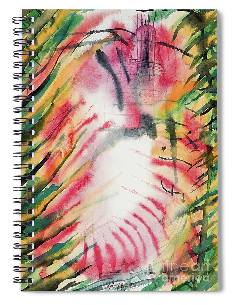 #jungle #within #watercolor #watercolorpainting #abstract #abstractwatercolor #glenneff #neff #thesoundpoetsmusic #picturerockstudio #thejunglewithin Www.glenneff.com Spiral Notebook featuring the painting The Jungle Within by Glen Neff