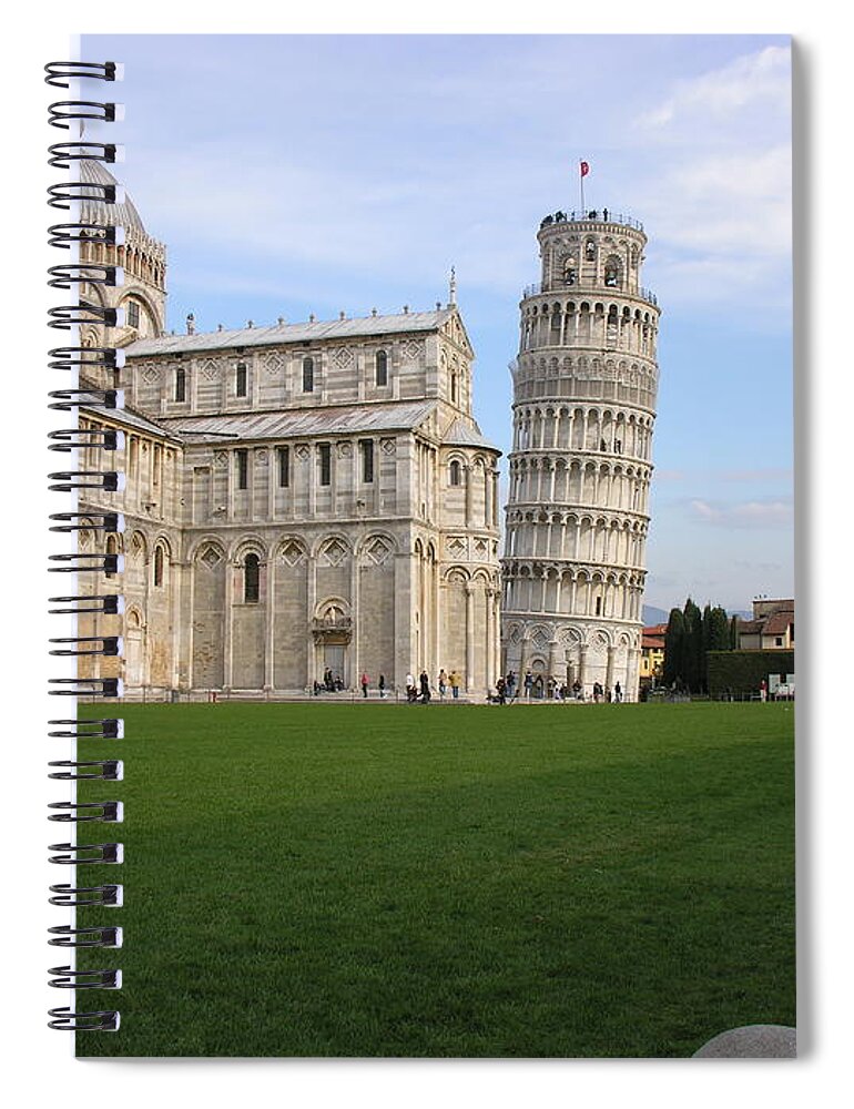 The Leaning Tower Of Pisa Spiral Notebook featuring the photograph The Leaning Tower of Pisa by Regina Muscarella
