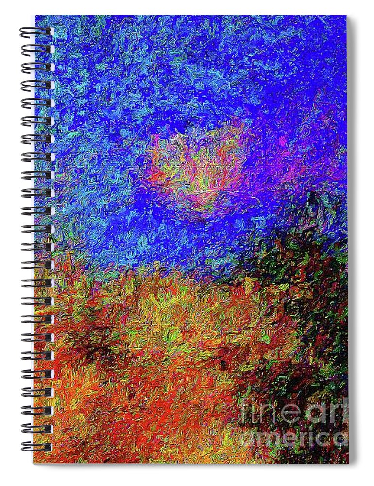 Impressionism Spiral Notebook featuring the mixed media The Liberation of Vincent Van Gogh's Left Ear by Aberjhani