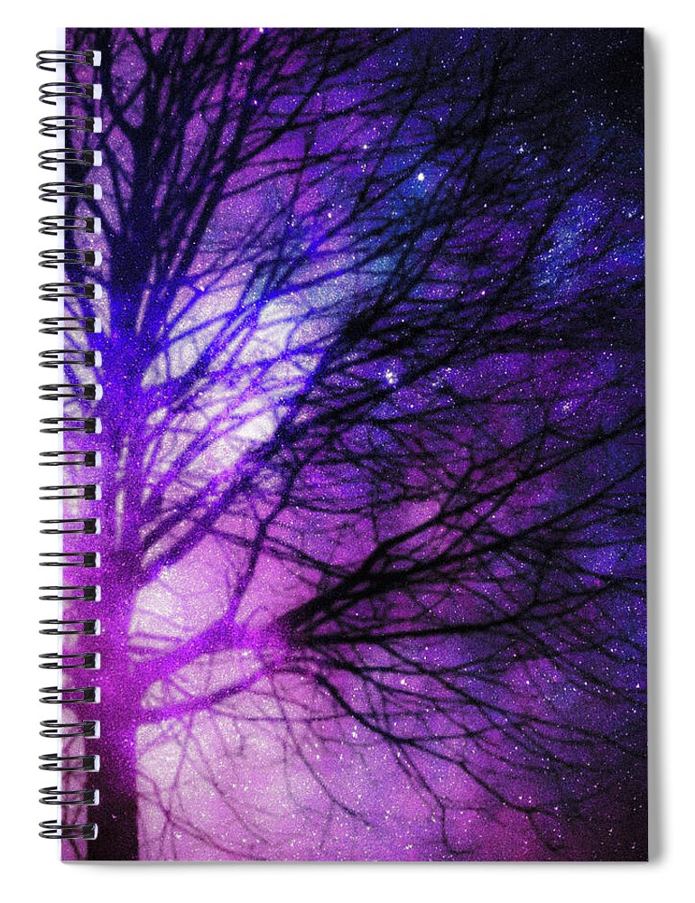 Love Spiral Notebook featuring the digital art The Light Tree by Auranatura Art