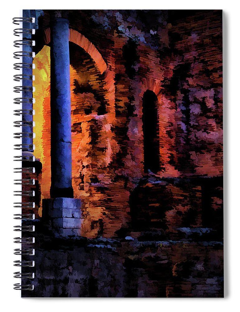 Italy Spiral Notebook featuring the photograph The Light Within by Monroe Payne