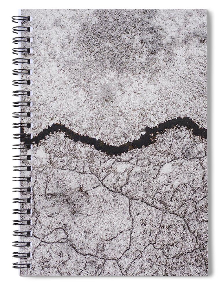 Dji Mavic Pro 2 Spiral Notebook featuring the photograph The lines of Winter by John McGraw