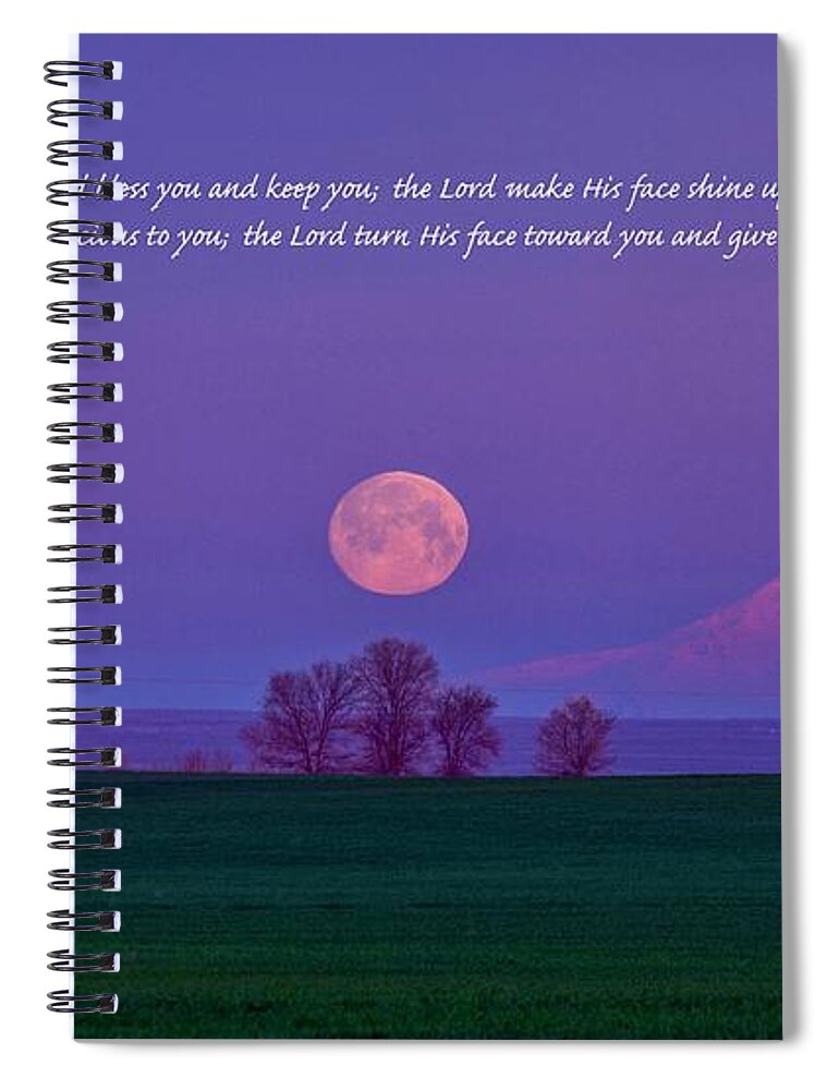The Lord Bless You Spiral Notebook featuring the photograph The Lord Bless You by Lynn Hopwood