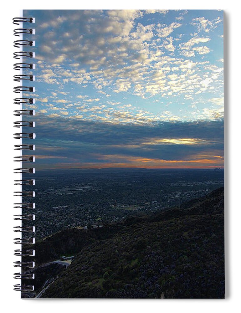 Mountains Spiral Notebook featuring the photograph The Magnitude of Sunset by Marcus Jones