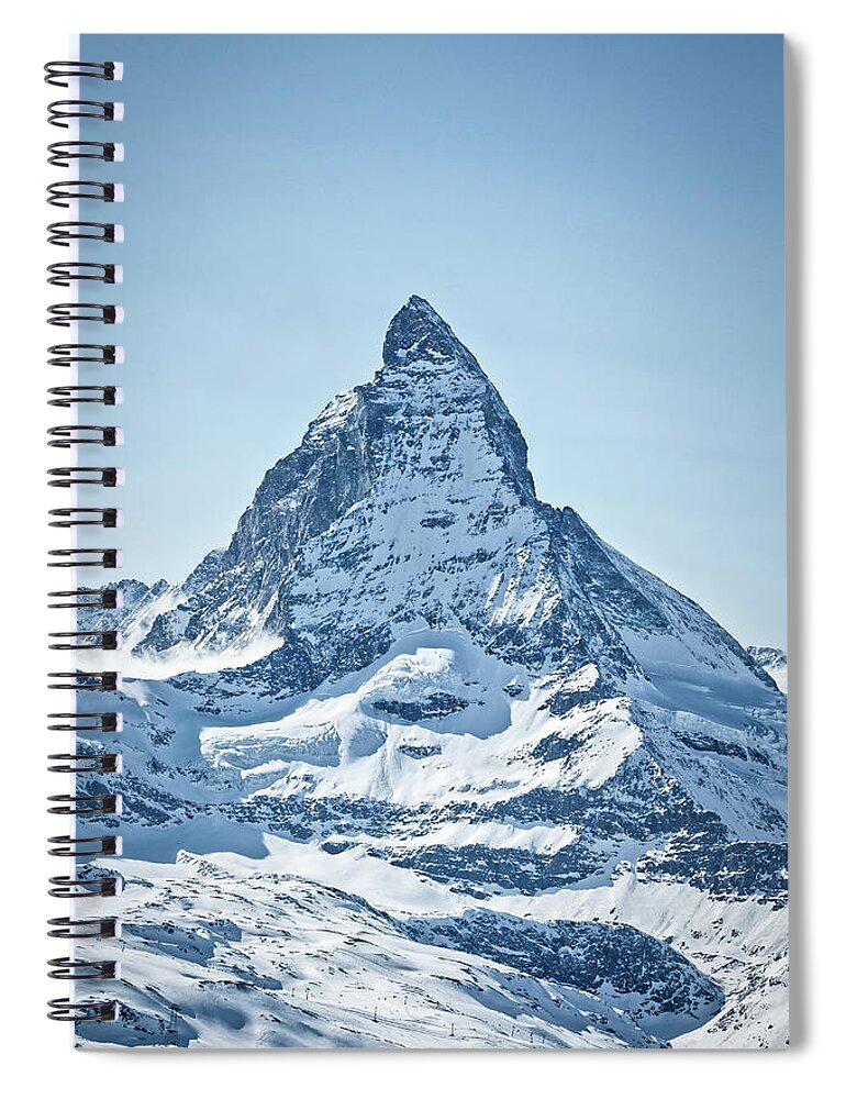 Alpine Spiral Notebook featuring the photograph The Matterhorn by Rick Deacon