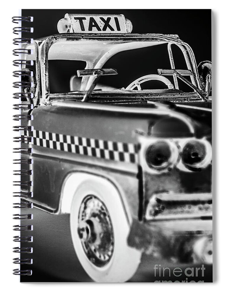 Black And White Spiral Notebook featuring the photograph The midnight downtown by Jorgo Photography