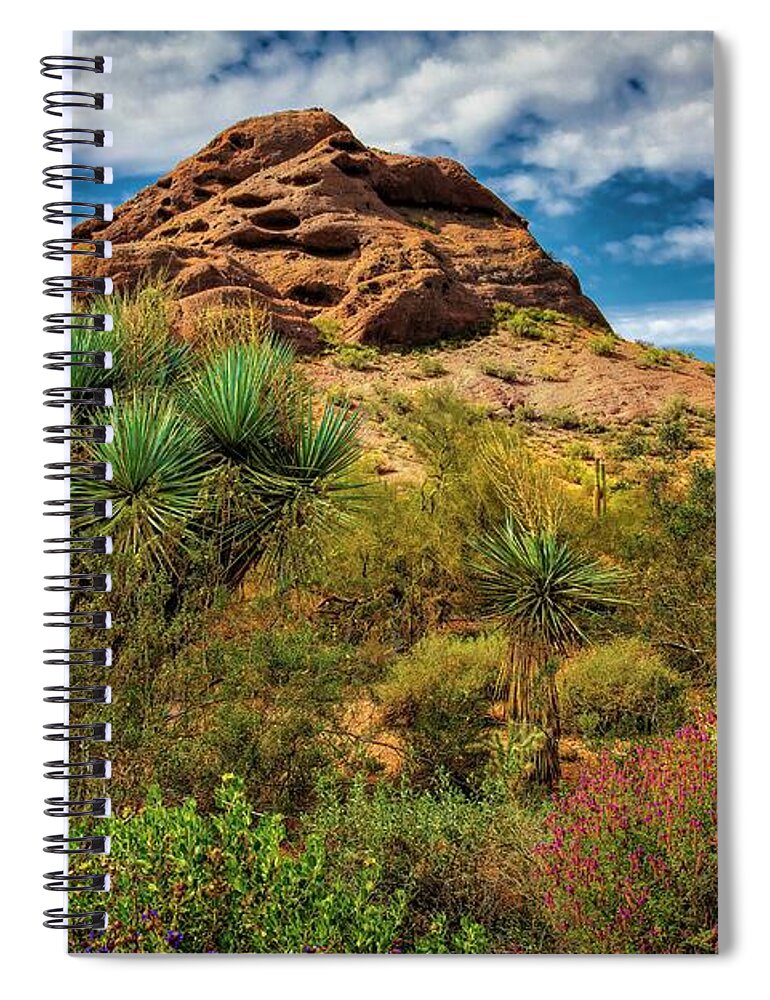 Jon Burch Spiral Notebook featuring the photograph The Mighty Papago by Jon Burch Photography