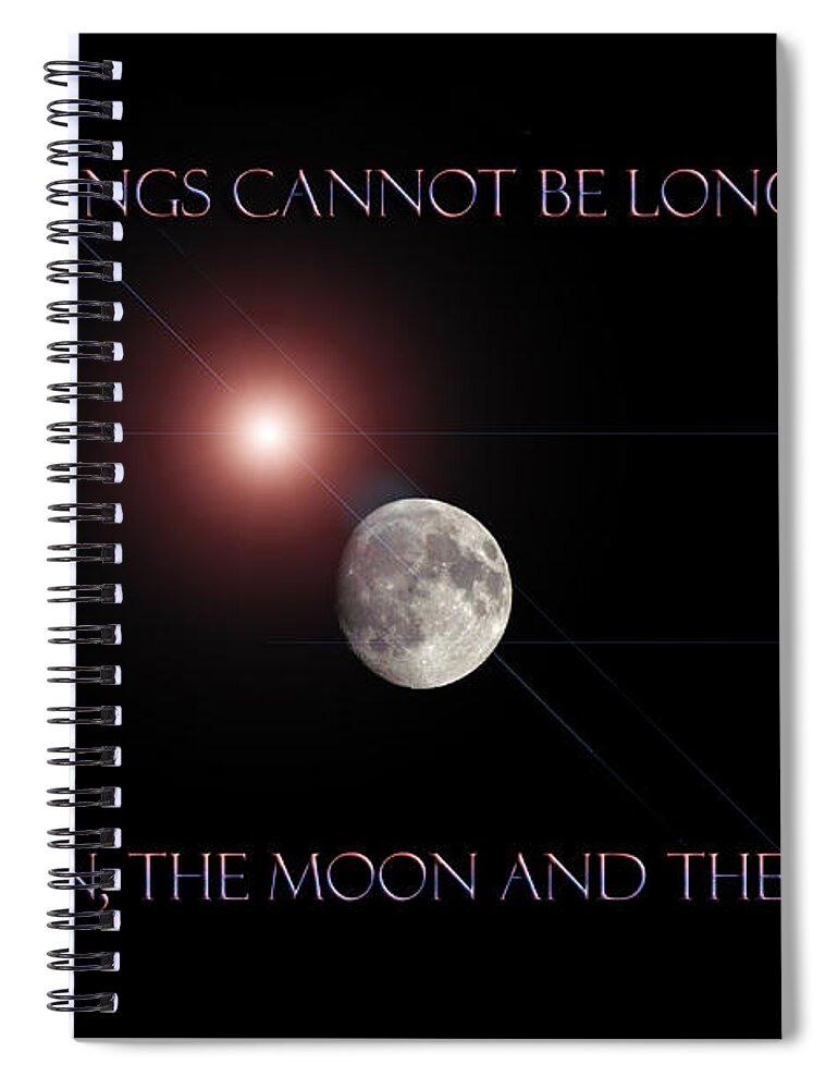 Moon Spiral Notebook featuring the photograph The Moon by Pennie McCracken