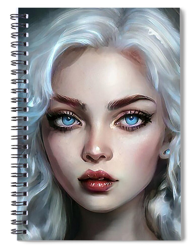 Love Spiral Notebook featuring the digital art The Morning After by Caterina Christakos