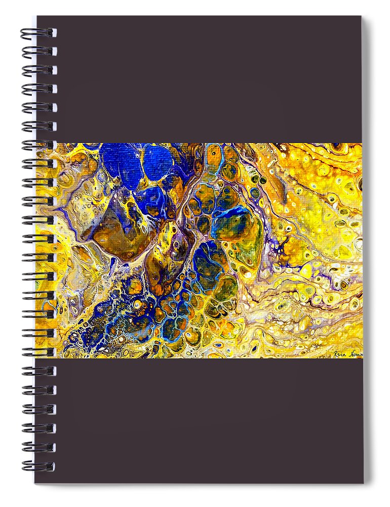  Spiral Notebook featuring the painting The Nectar of Time by Rein Nomm