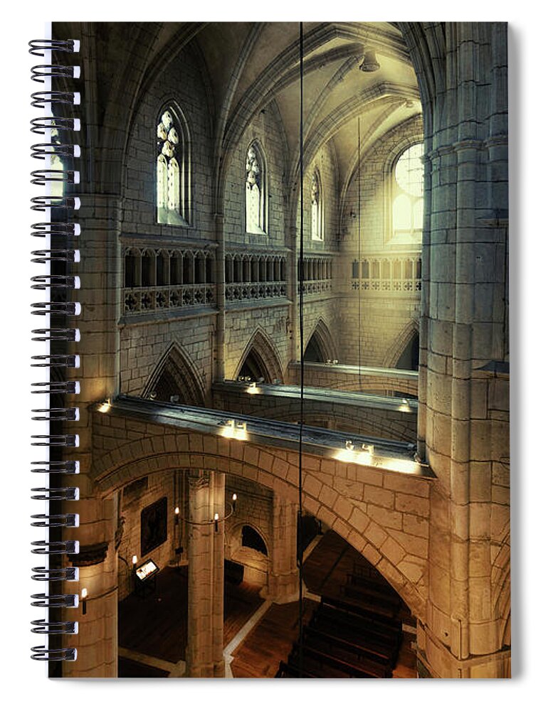 Cathedral Spiral Notebook featuring the photograph The old cathedral by Micah Offman