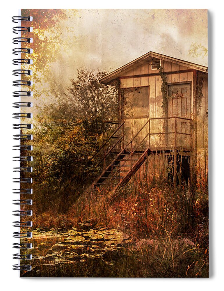  Spiral Notebook featuring the photograph The Old GateHouse by Shara Abel