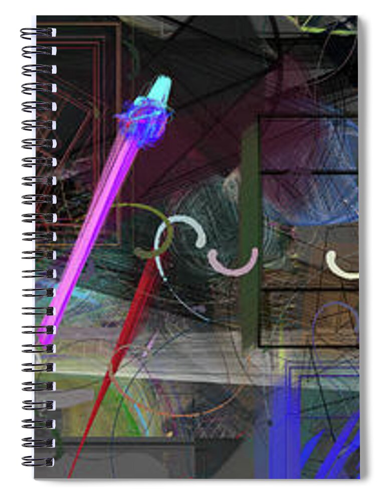 Digital Art Spiral Notebook featuring the digital art THE ONE / The Wide Format Art by Aleksandrs Drozdovs