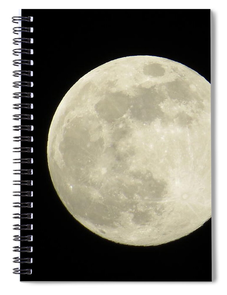 Space Spiral Notebook featuring the photograph The Only Star by Aaron Martens