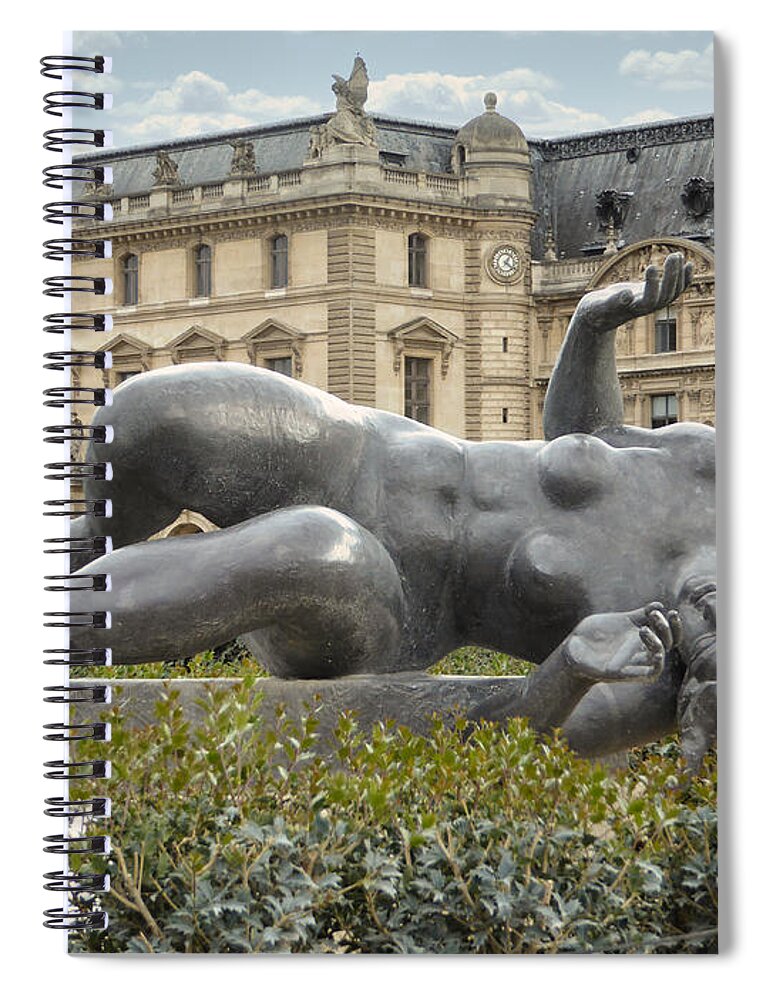 Paris Spiral Notebook featuring the photograph The Other Twin by Segura Shaw Photography