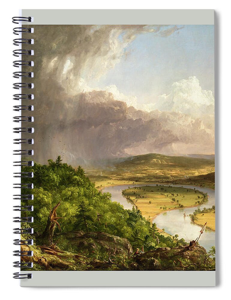 Oxbow Spiral Notebook featuring the painting The Oxbow                     by Thomas Cole