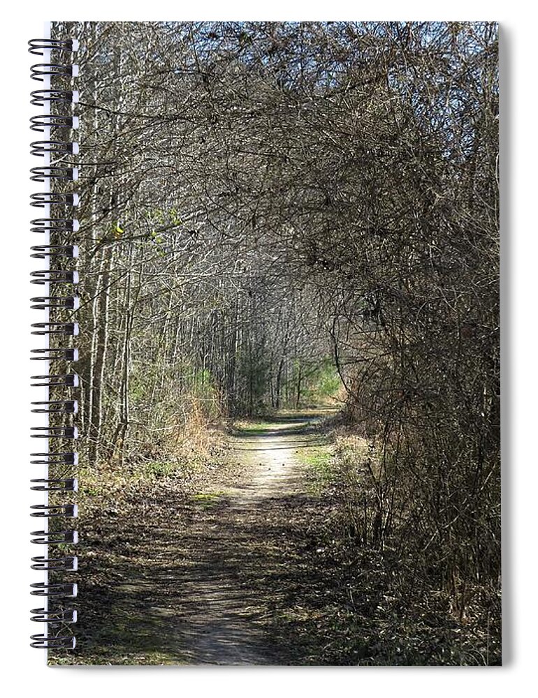 Path Spiral Notebook featuring the photograph The Path Forward by Ed Williams