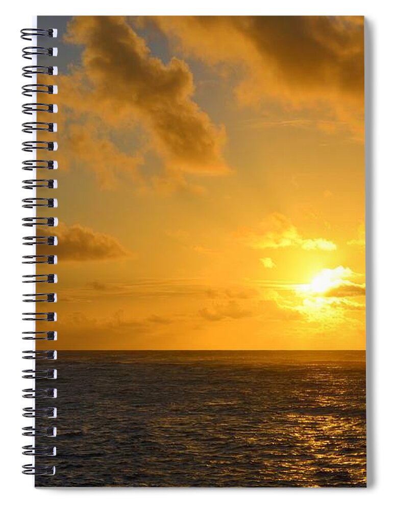 Kauai Sunrises Spiral Notebook featuring the photograph The Peace of Dawn by Mary Deal