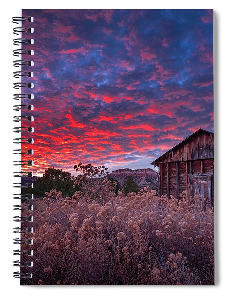 Arches Spiral Notebook featuring the photograph The Perfect Sunset by Edgars Erglis