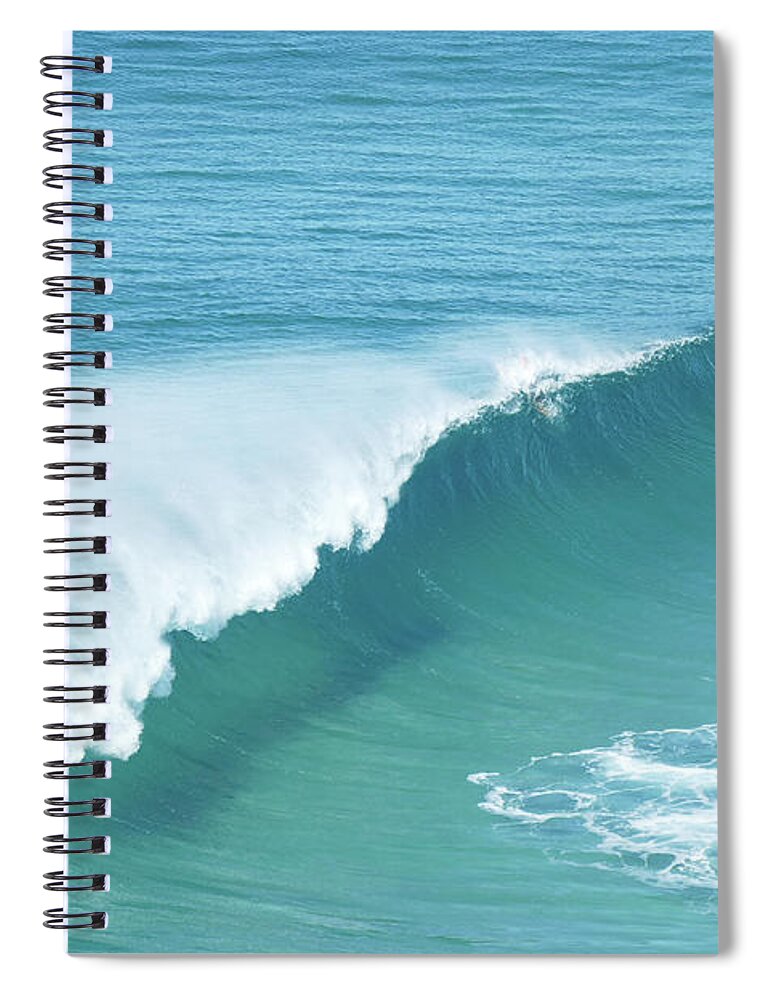 Ocean Spiral Notebook featuring the photograph The Perfect Wave by Maryse Jansen