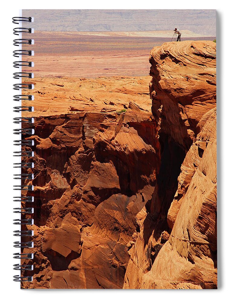 The Photographer Spiral Notebook featuring the photograph The Photographer by Mike McGlothlen