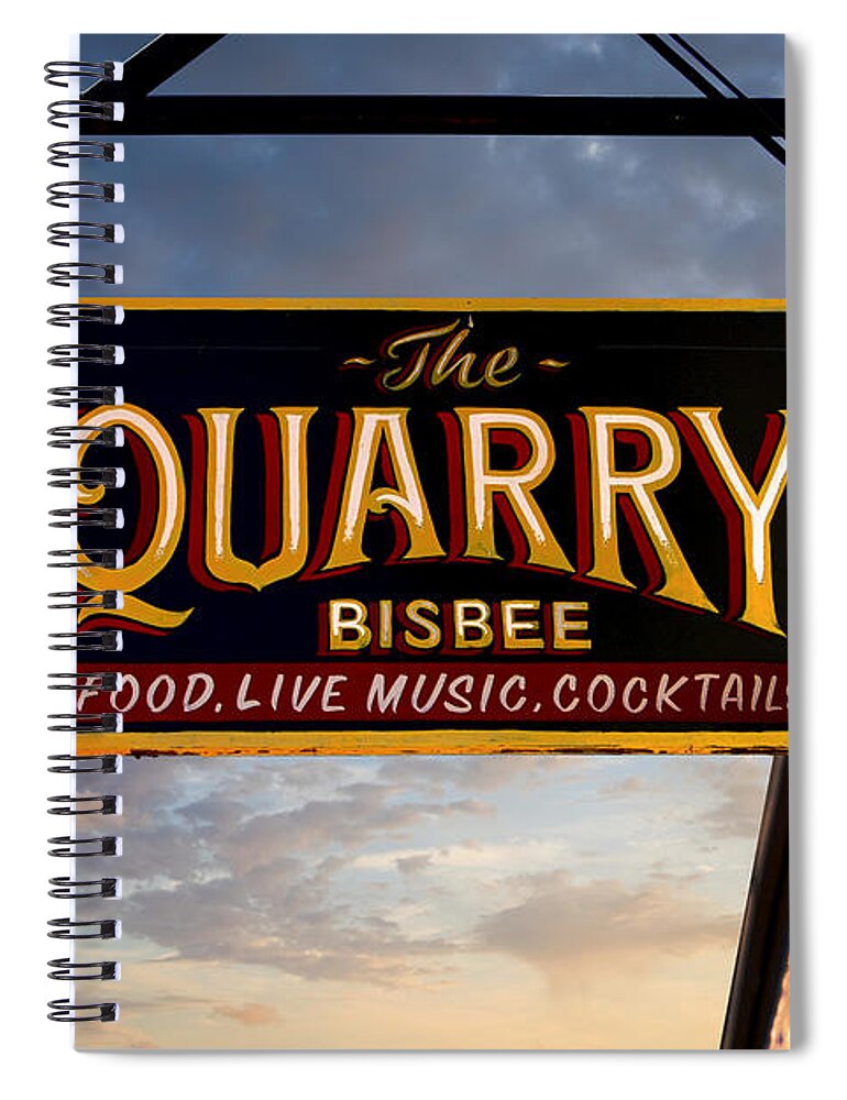 The Quarry Spiral Notebook featuring the photograph The Quarry Bisbee by Chris Smith