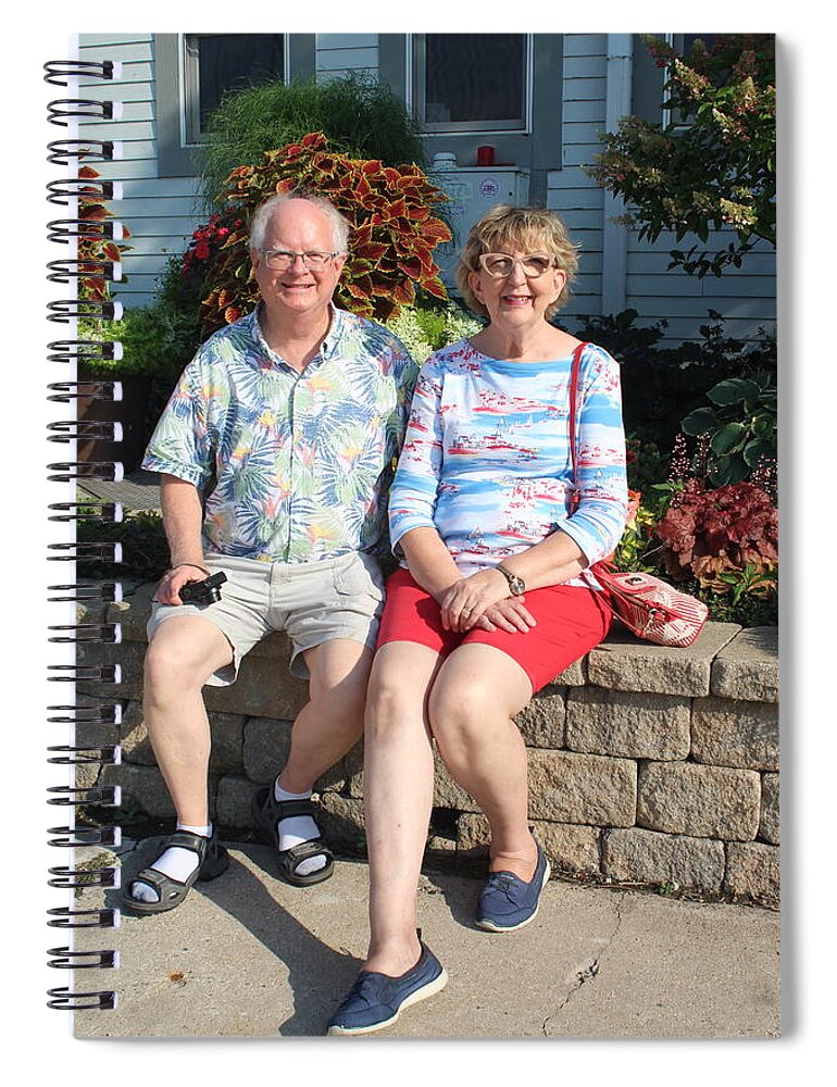  Spiral Notebook featuring the photograph The race by Jean Wolfrum
